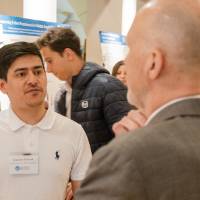 Gautam explaining his research